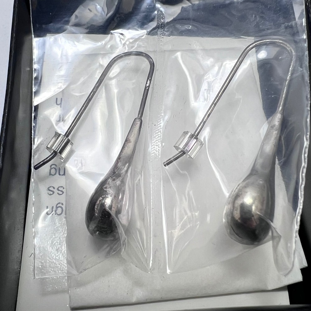 Avon Sterling Silver Teardrop Earrings Minimalist Dangle Drop Hook 925 Silver